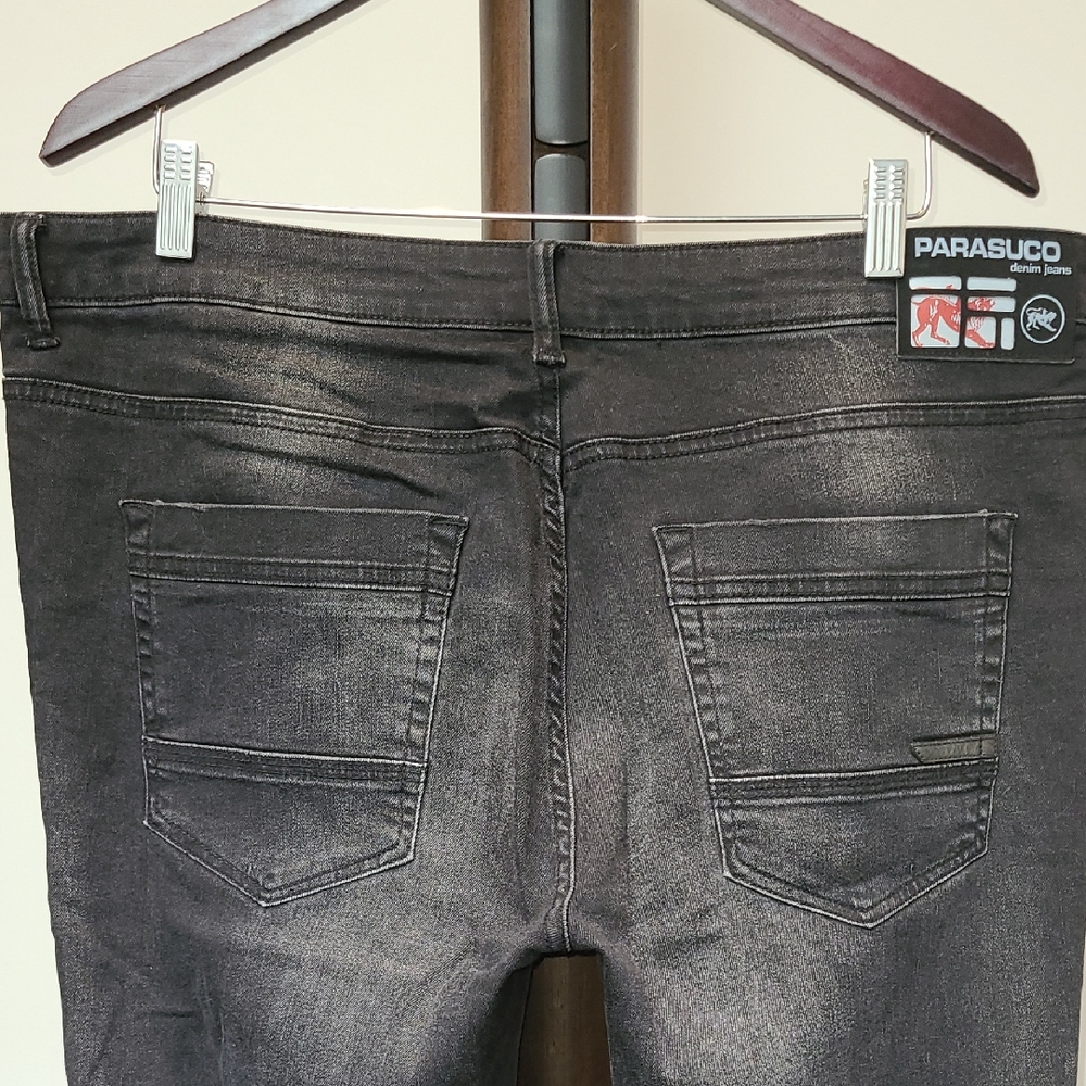 NEW Parasuco Men's Dark Gray Skinny Jeans 38x34